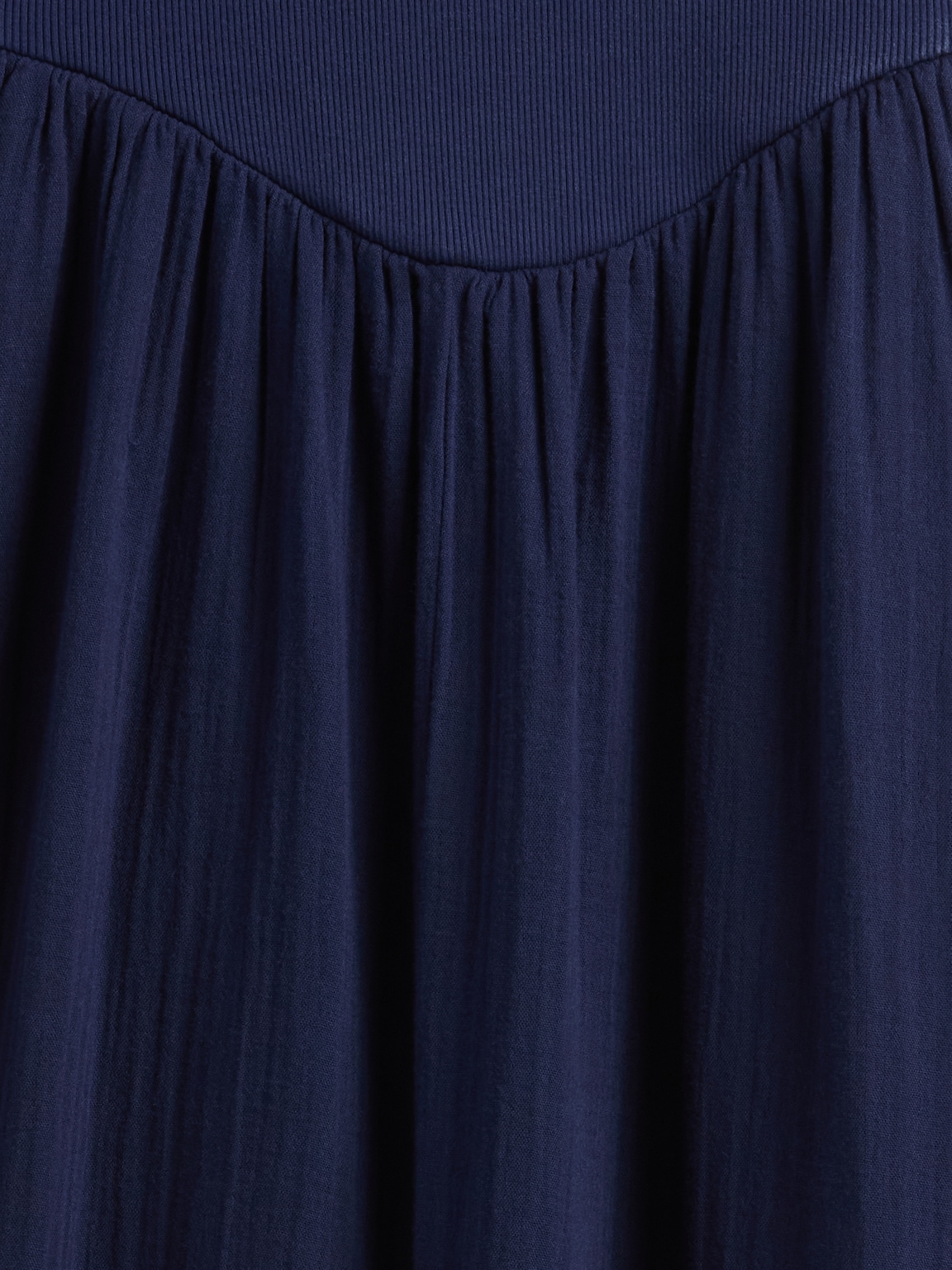 Cotton Gauze Mixed Media Maxi Dress