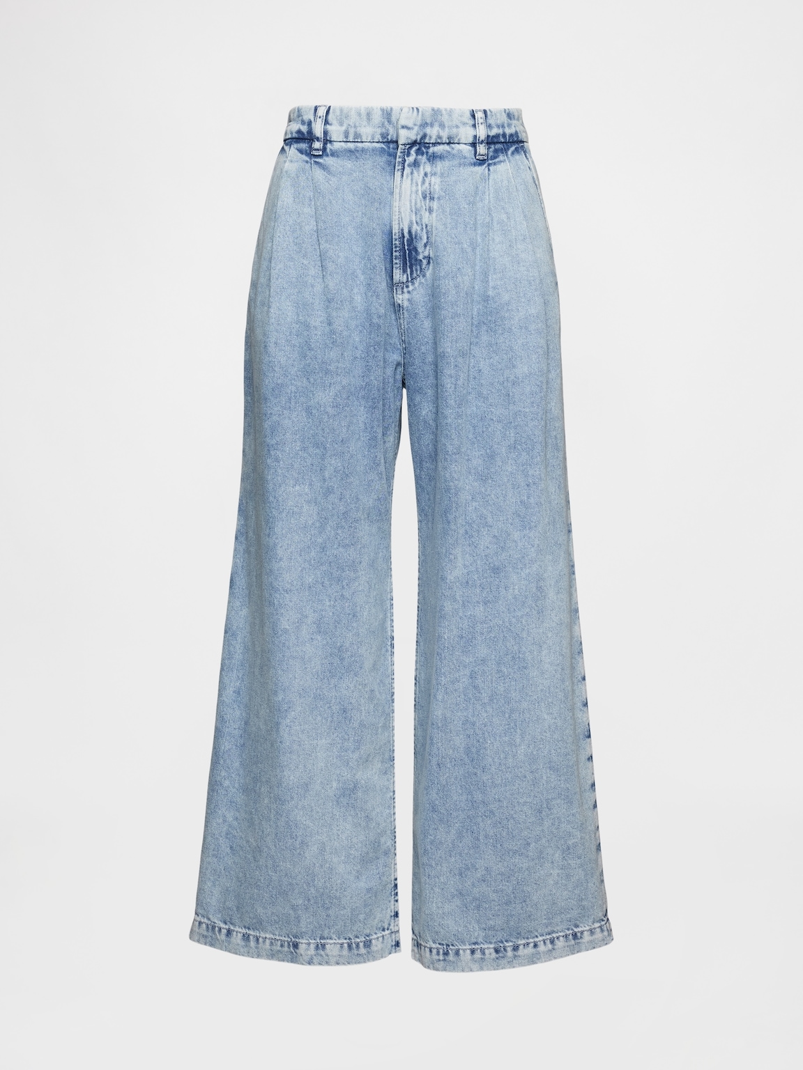 365 High Rise UltraSoft Denim Pleated Ankle Trousers