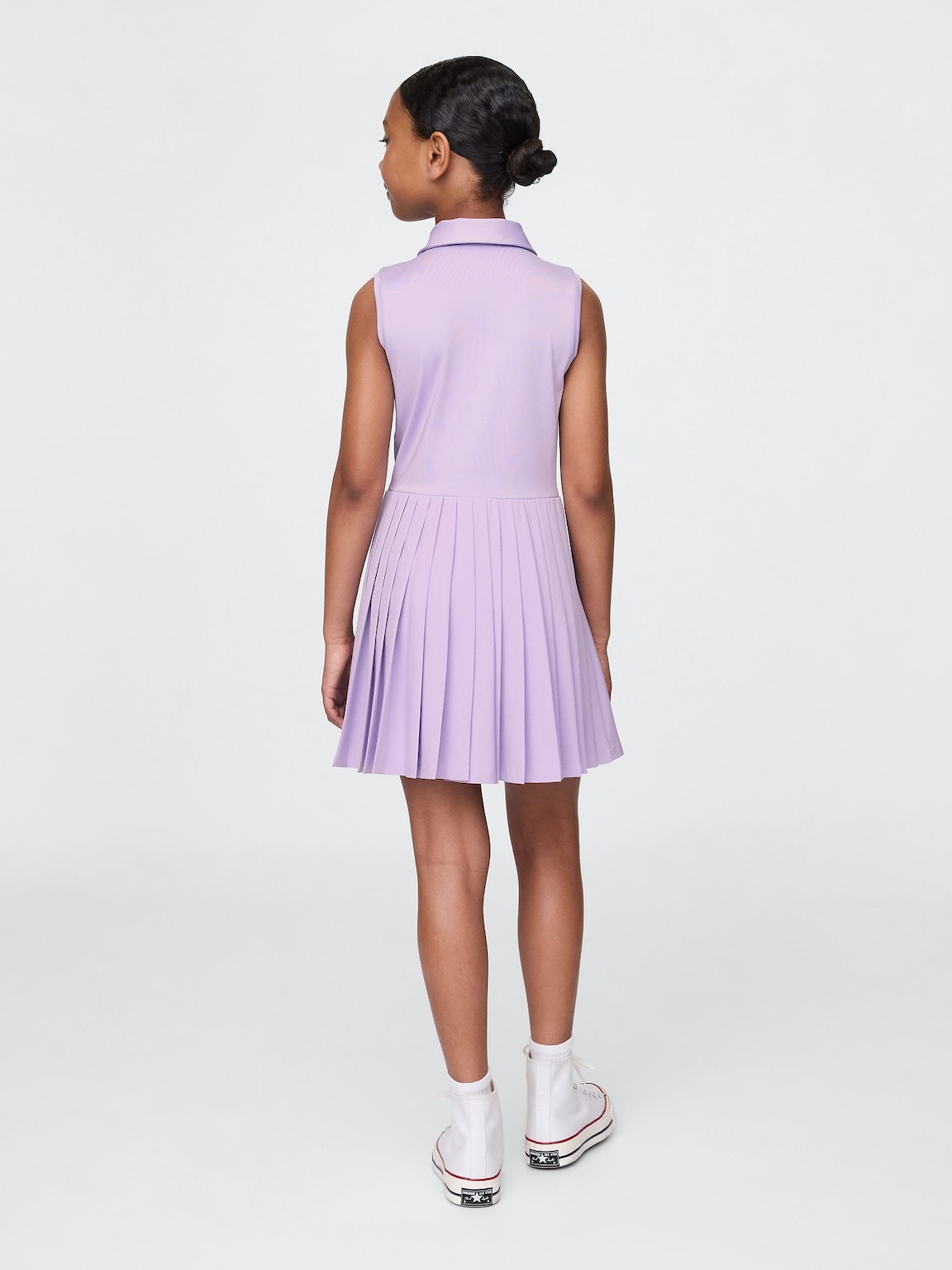 Kids Pleated Active Polo Dress
