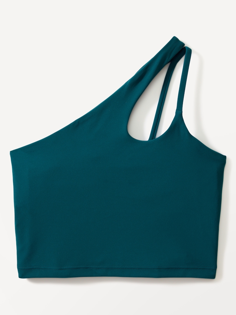 Transcend Asymmetrical Crop Sports Bra