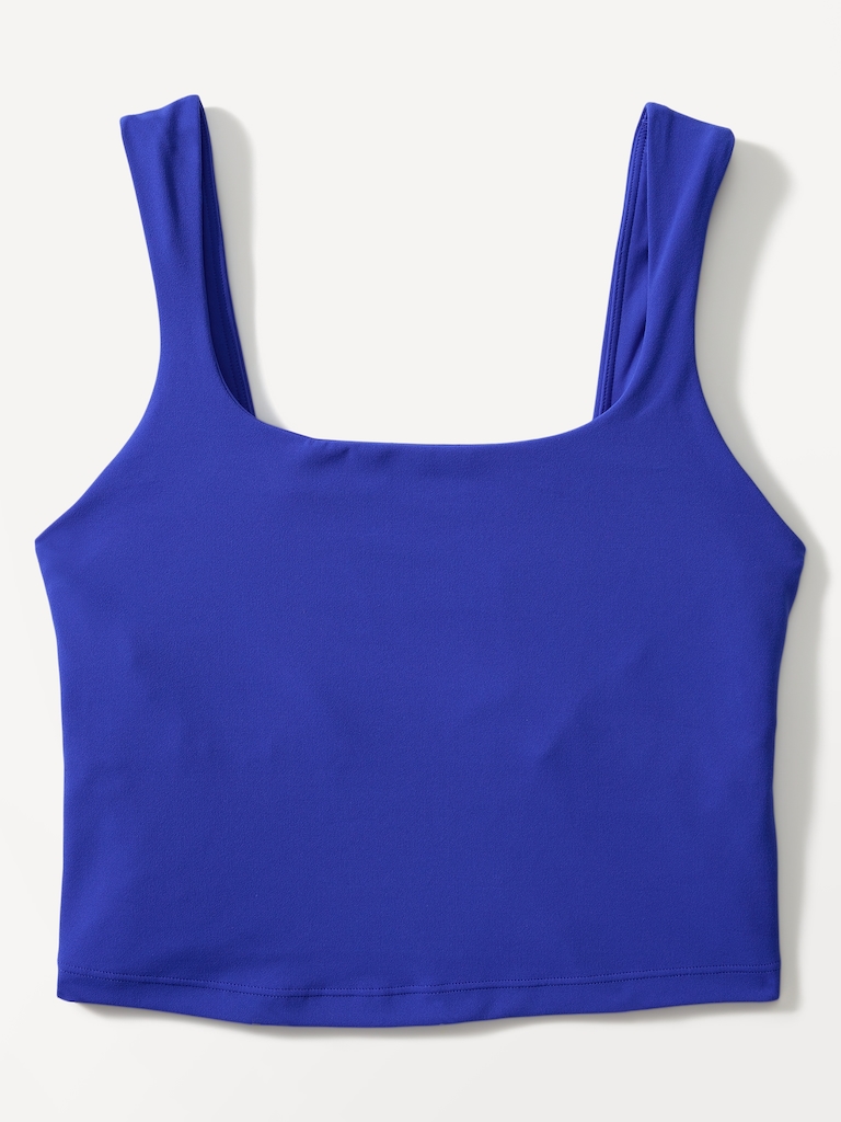 Transcend Square Neck Crop Sports Bra D-DD