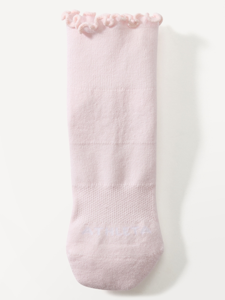 Athleta Ruffle Everyday Quarter Crew Sock 2-Pack