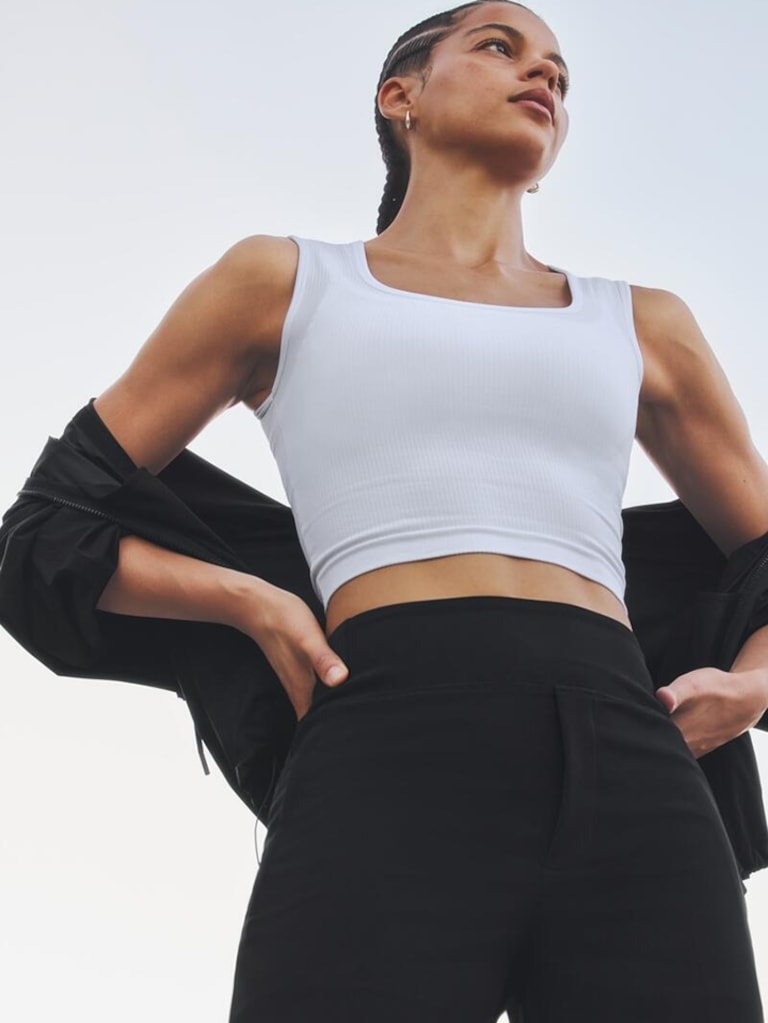 Renew Seamless Square Neck Crop Tank