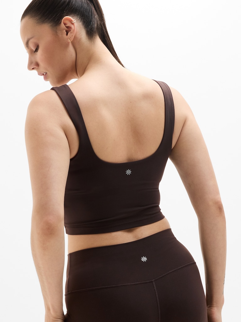Transcend Square Neck Crop Sports Bra A-C