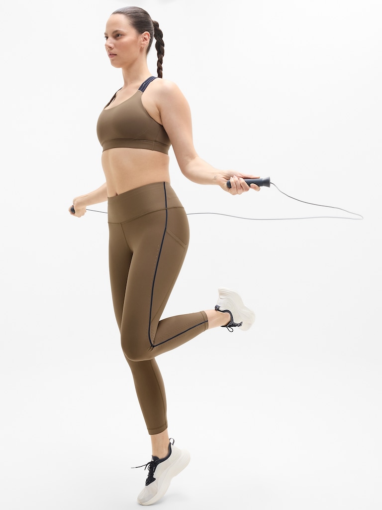 Interval Stash Ultra High Rise Tipped Lasercut 7/8 Legging