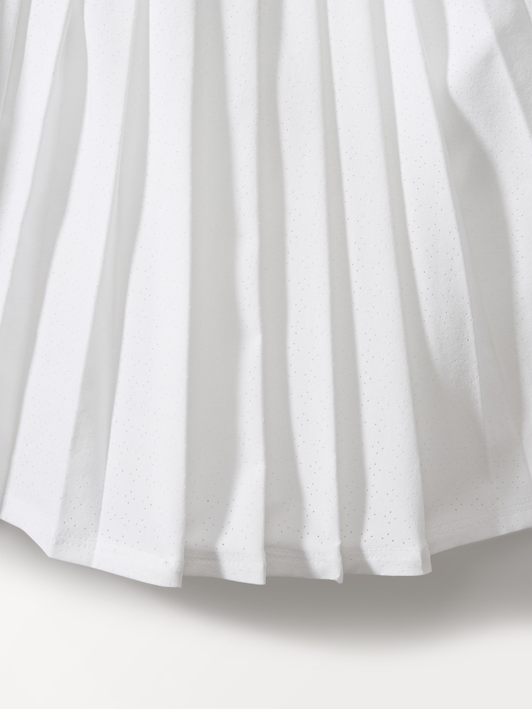 Match Point High Rise Pleated Lasercut 13 1/2" Skort