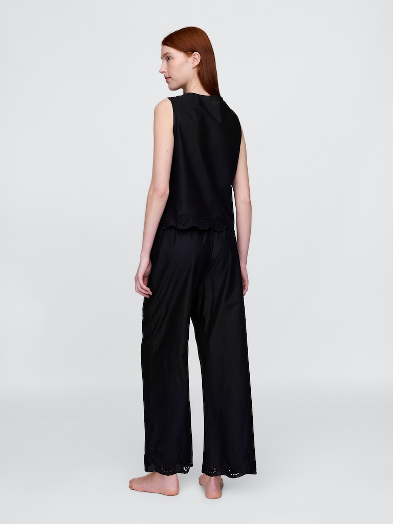 Eyelet Hem PJ Pants