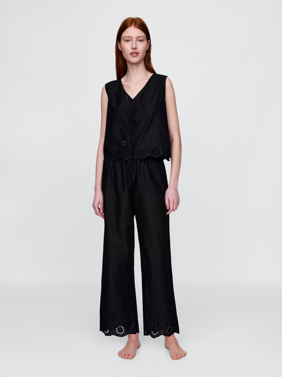 Eyelet Hem PJ Pants