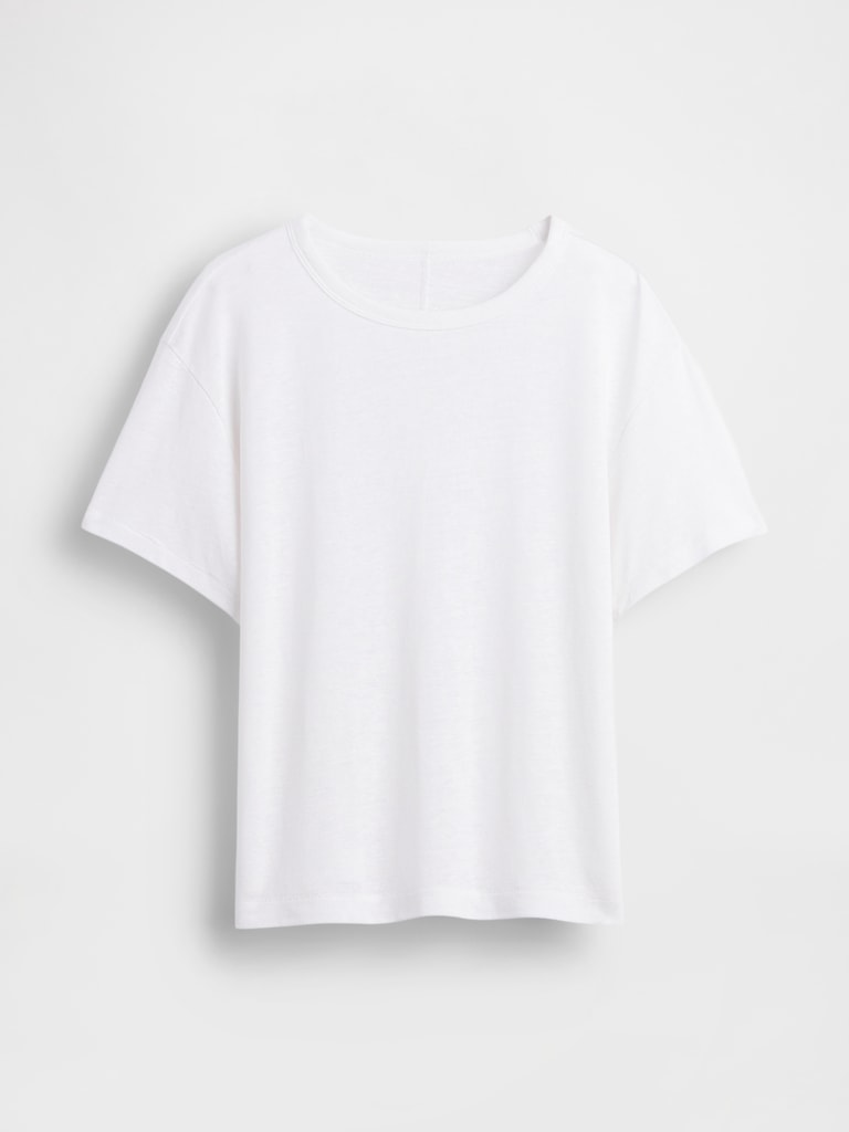 Linen-Blend T-Shirt