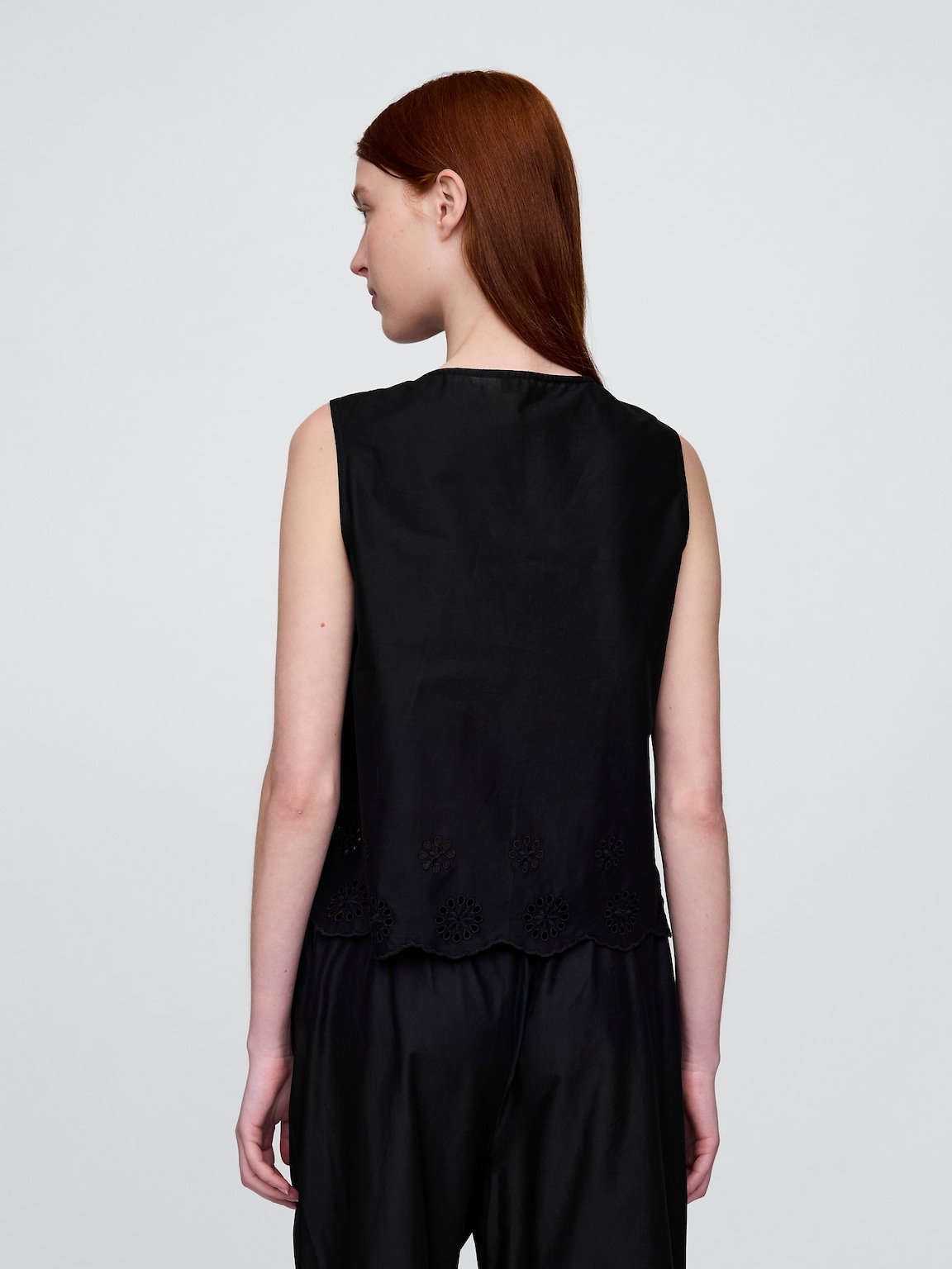 Eyelet Hem PJ Top
