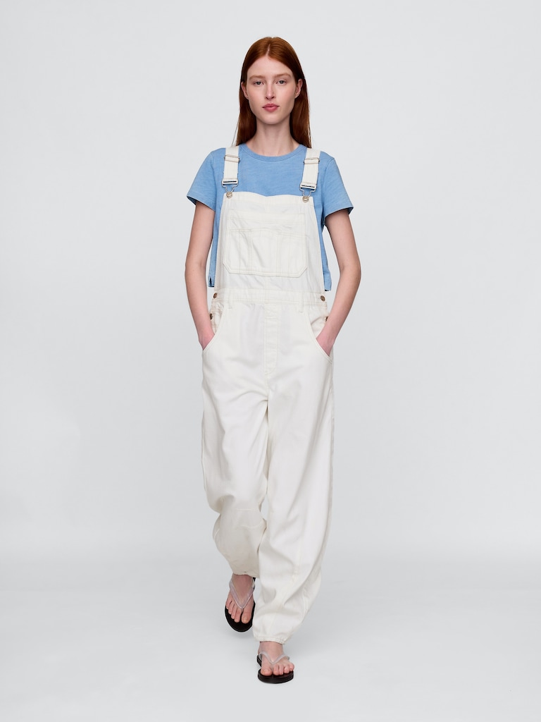 UltraSoft Denim Horseshoe Overalls