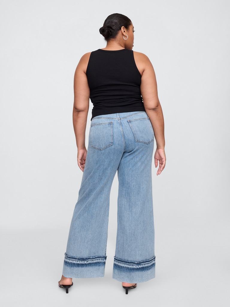 High Rise SuperSoft Wide-Leg Jeans