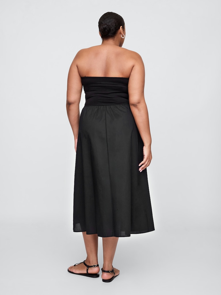 Poplin Midi Dress