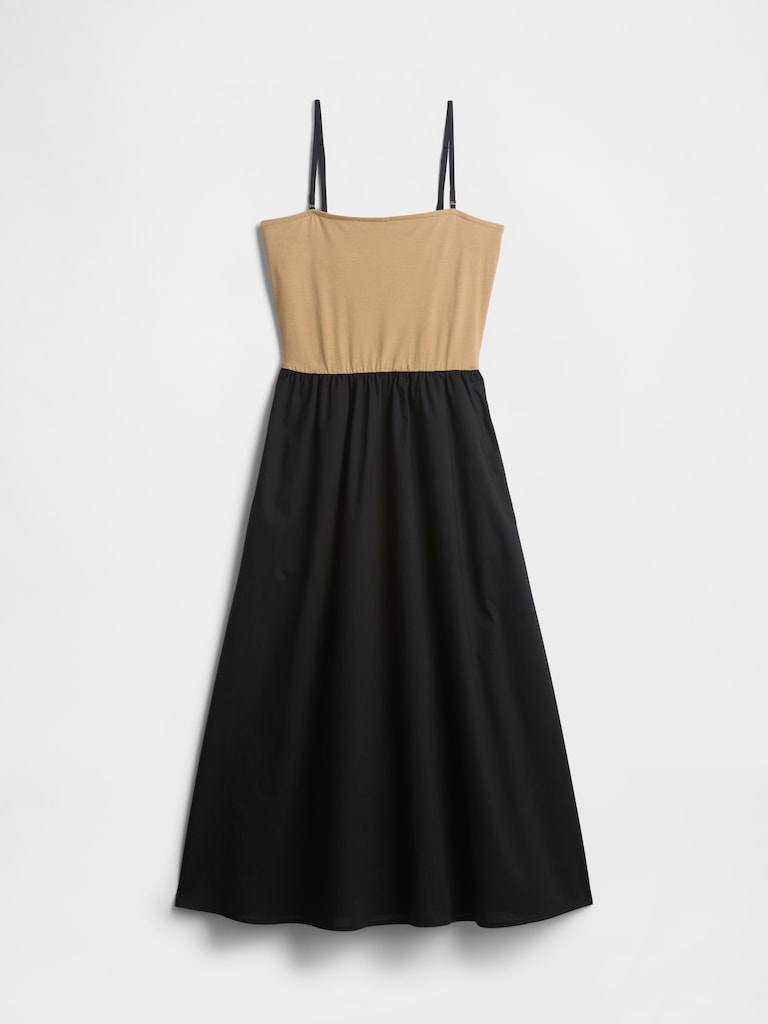 Poplin Midi Dress