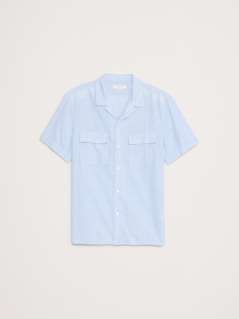 Standard-Fit Lightweight Cotton Resort Shirt