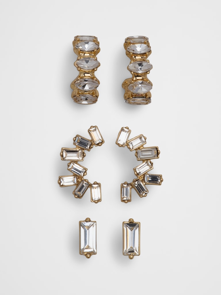 Baguette Earrings Multipack