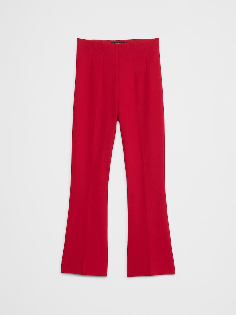 Bootcut Cropped Ponte Pull-On Pant