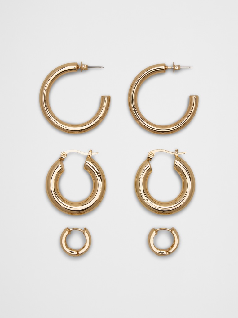 Gold Earrings Set