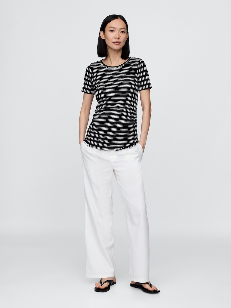 Maternity Modern Crewneck T-Shirt