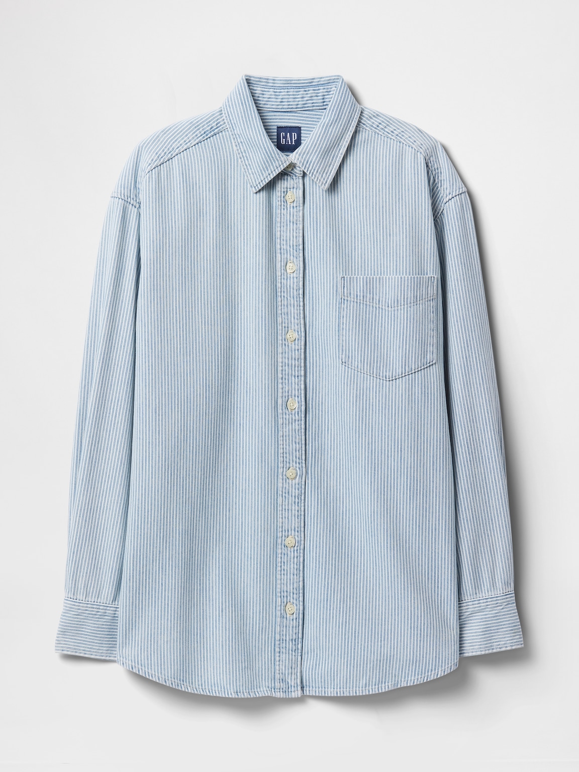 Denim Stripe Big Shirt