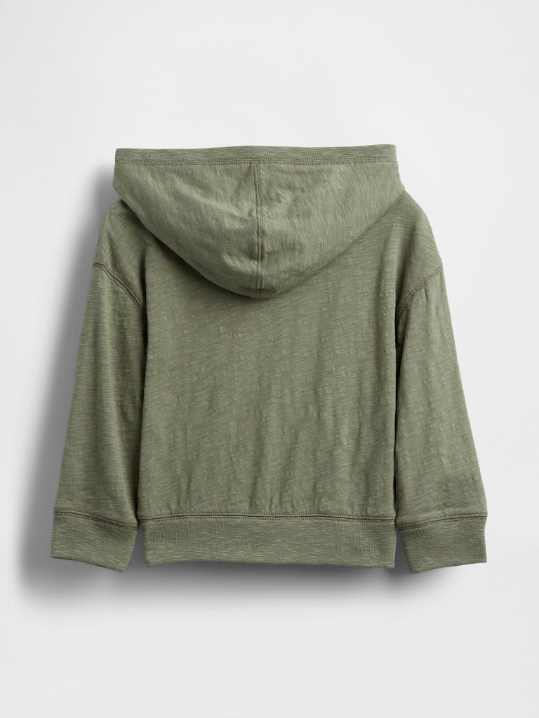 Baby & Toddler Organic Cotton Hooded T-Shirt