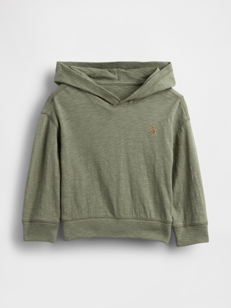Baby & Toddler Organic Cotton Hooded T-Shirt