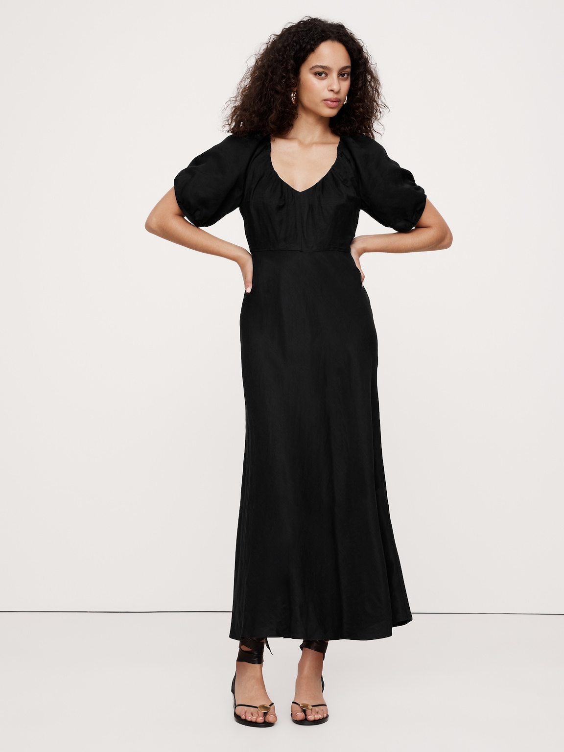 V-Neck Hardware One-Piece Swimsuit
