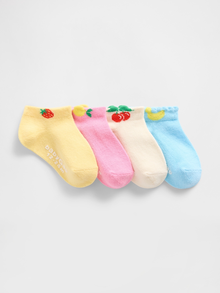 Baby & Toddler No Show Socks (4-Pack)