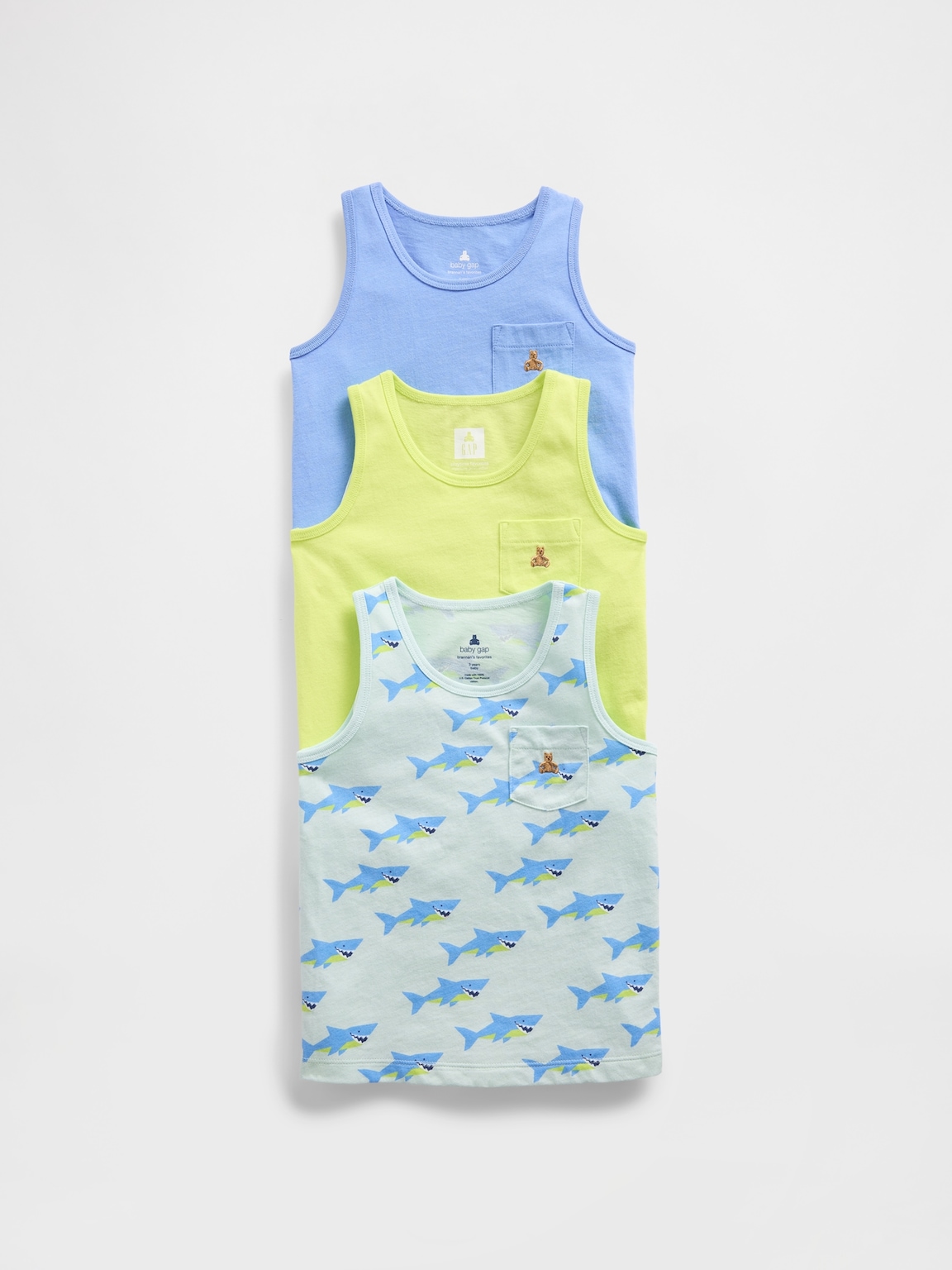 Baby & Toddler Mix & Match Pocket Tank (3-Pack)