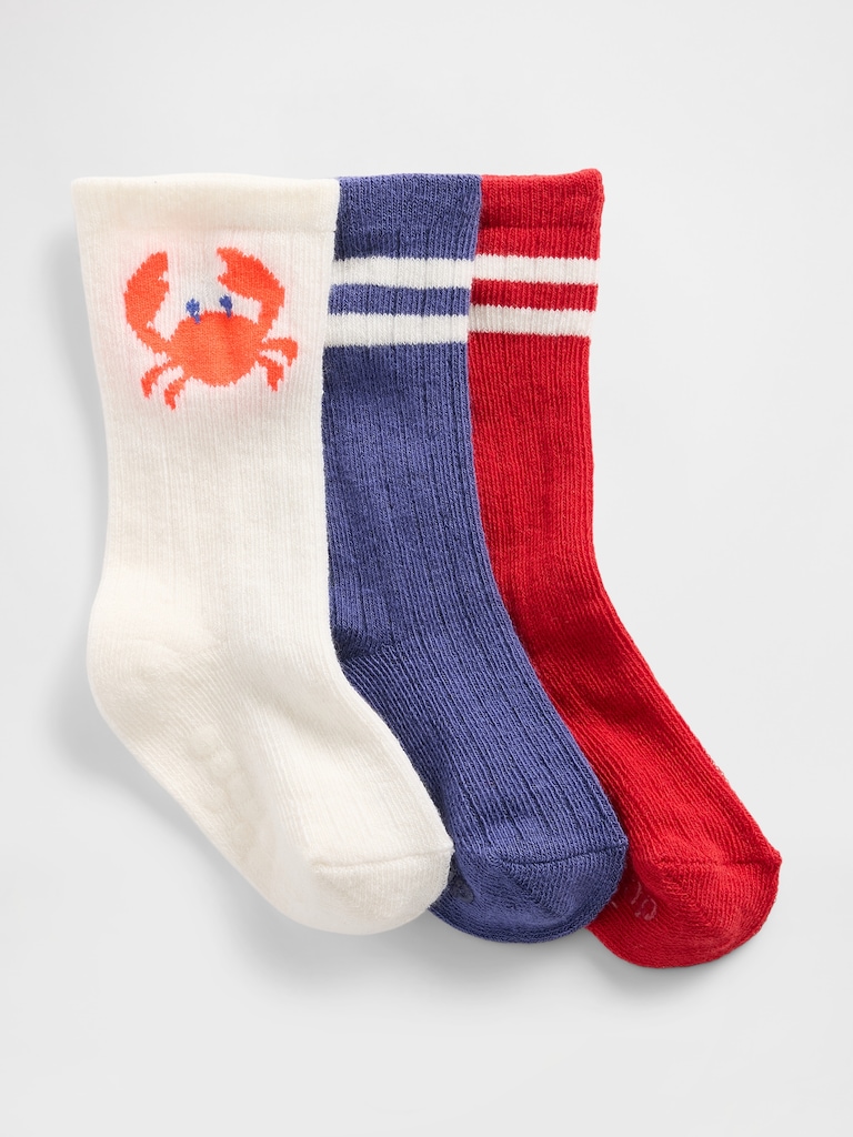 Baby First Favorites Crew Socks (3-Pack)