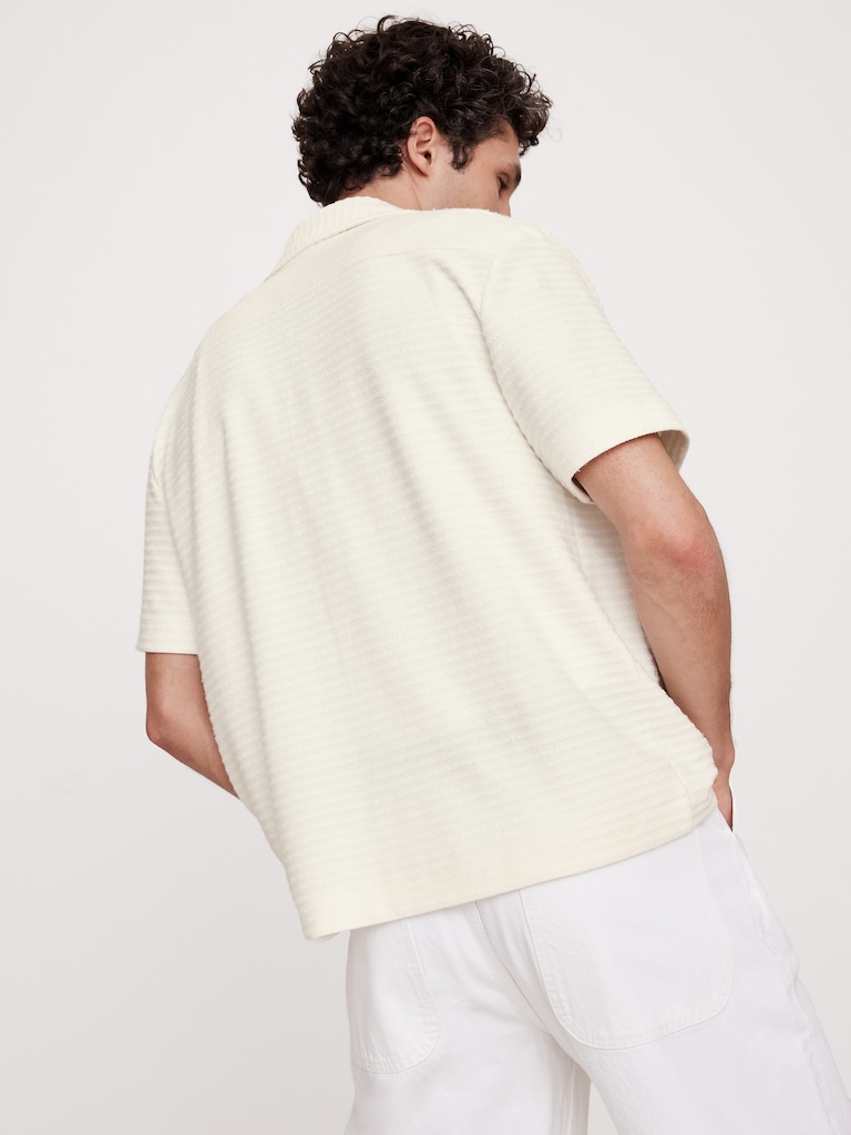 Terry Stripe Resort Shirt