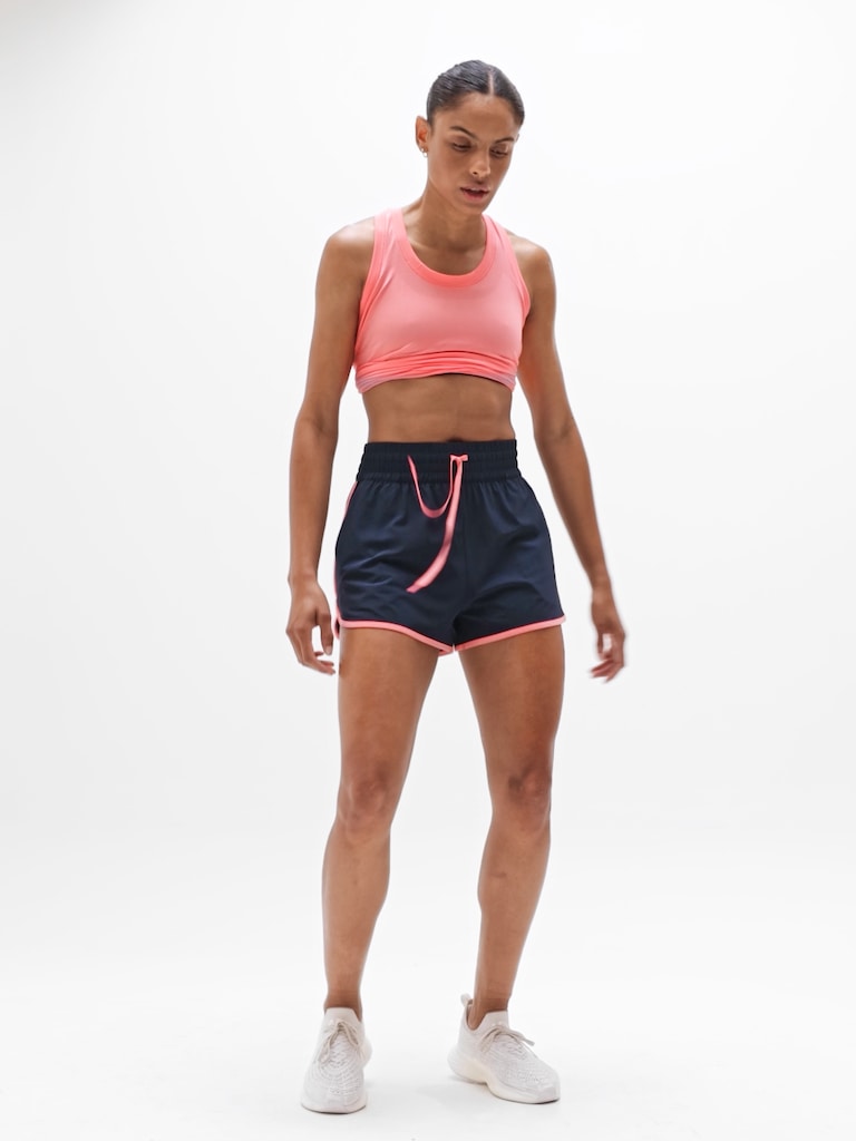Weekender High Rise 3" Stripe Run Short