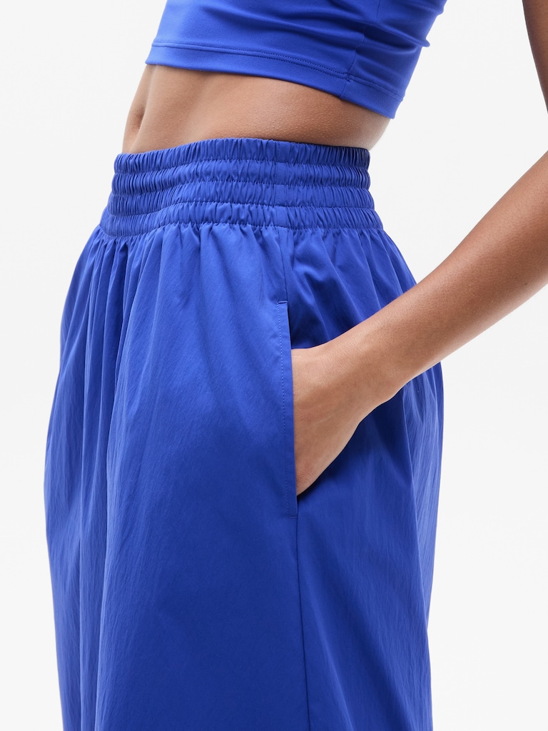 Midday Mid Rise Midi Poplin Skirt