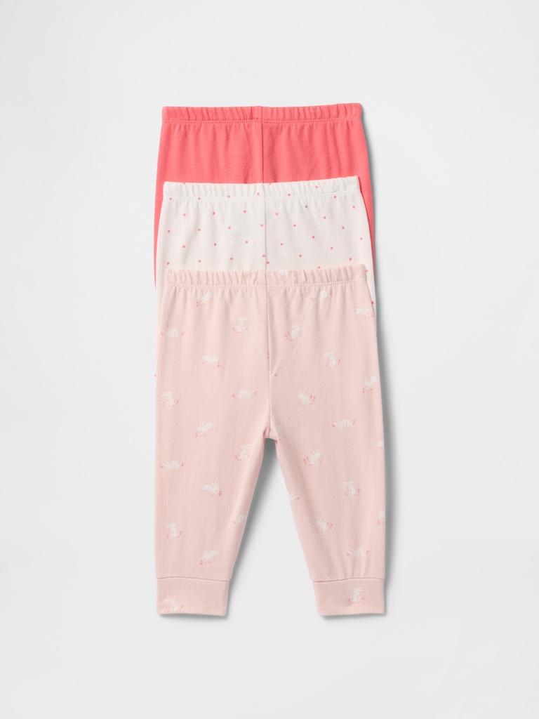 Baby First Favorites Organic Cotton Pull-On Pants (3-Pack)