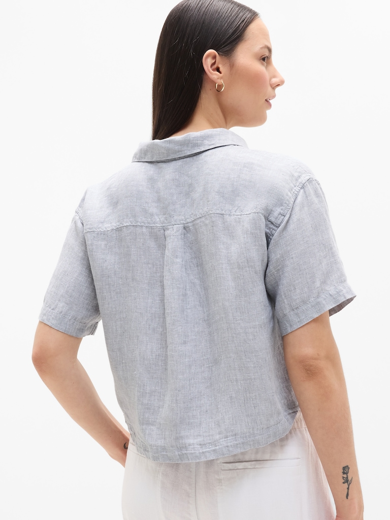 Retreat Linen Short Sleeve Shirt