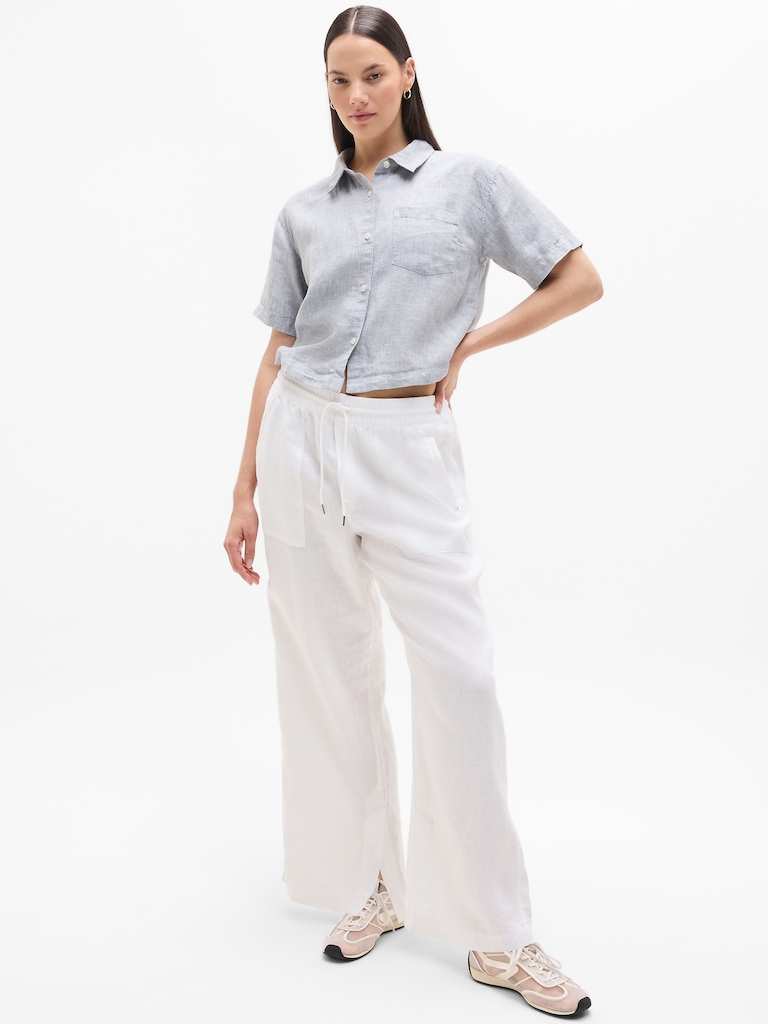 Retreat Linen Short Sleeve Shirt