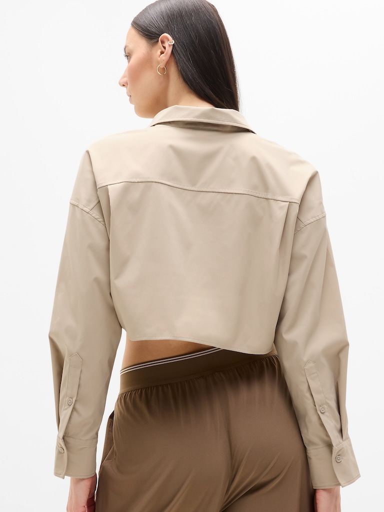Midday Ultra Cropped Poplin Shirt