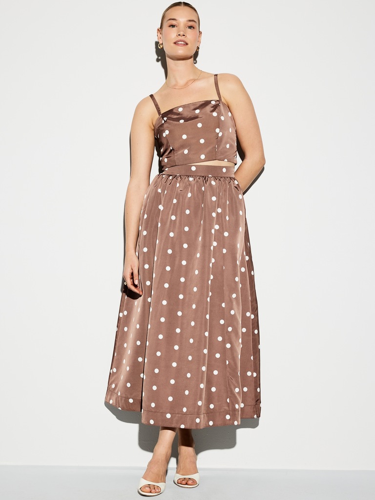 The Occasion by Old Navy High-Waisted Taffeta Midi Skirt