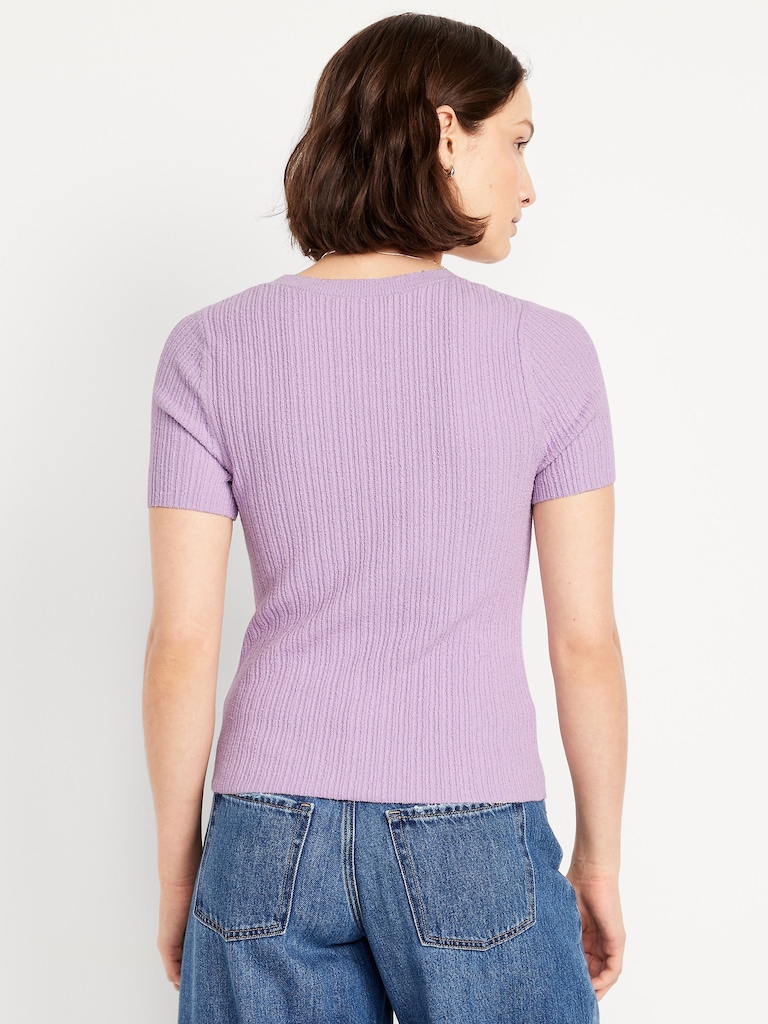 Textured Bouclé T-Shirt