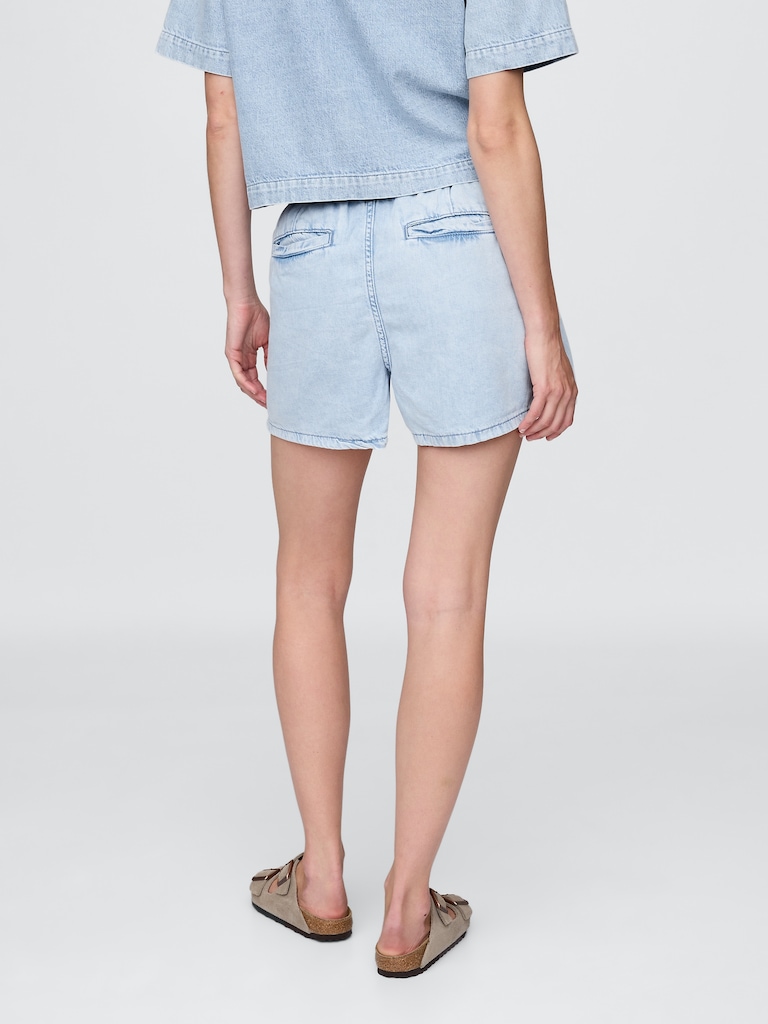 Mid Rise UltraSoft Easy Denim Boxer Shorts