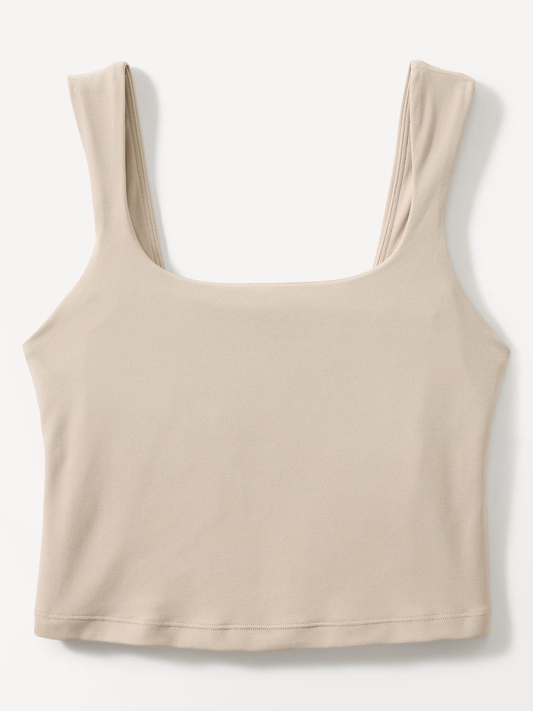 Transcend Square Neck Crop Sports Bra D-DD