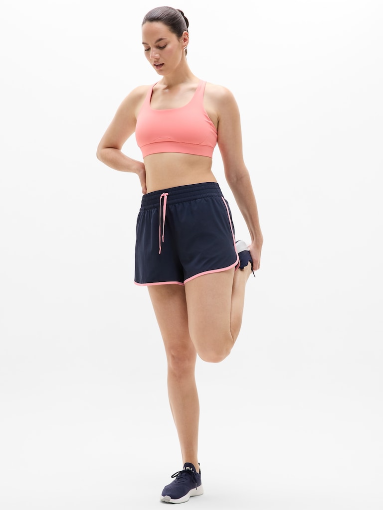 Weekender High Rise 3" Stripe Run Short