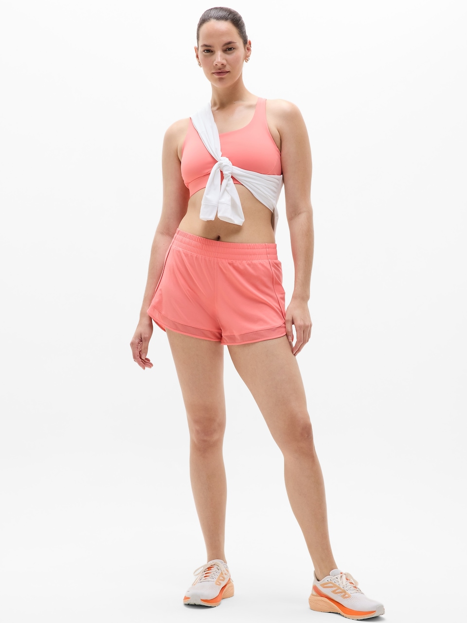 Mesh Racer Run Mid Rise 4 Short