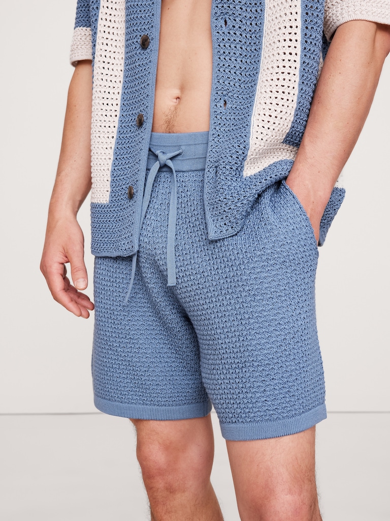 8" Crochet Cotton Pull-On Short