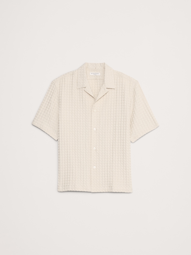 Waffle Cotton Resort Shirt