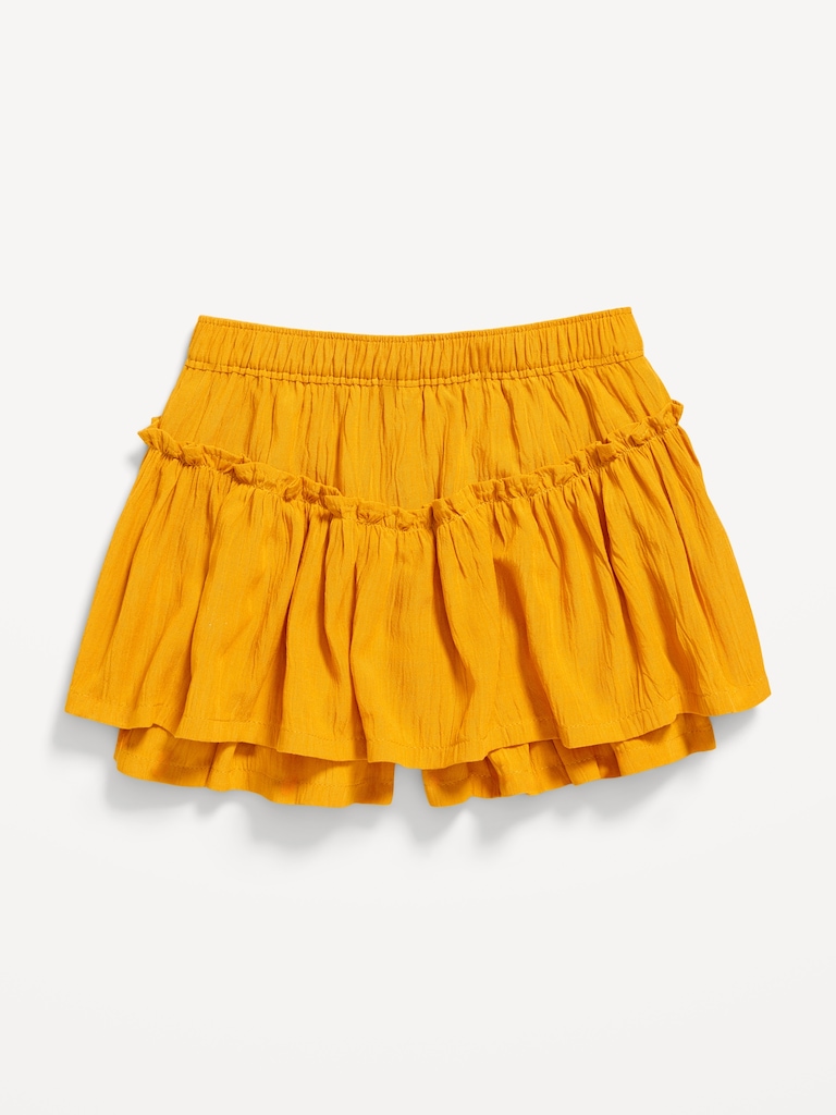 High-Waisted Crinkle Skort for Toddler Girls