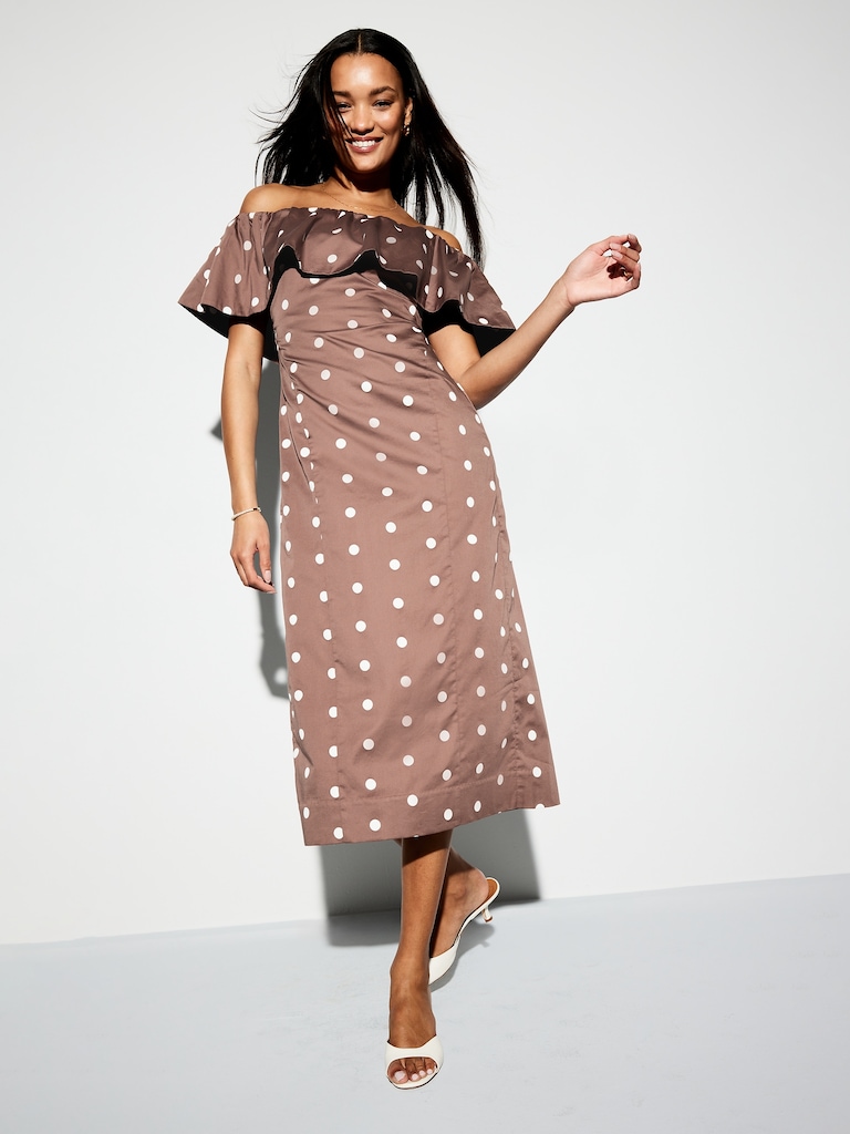 The Occasion by Old Navy Ruffle Midi Dress