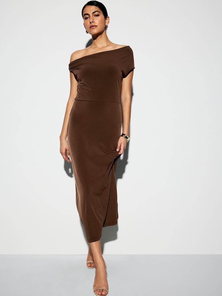 The Occasion by Old Navy One-Shoulder Midi Dress