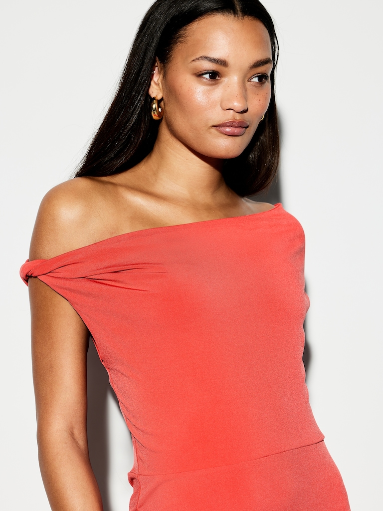The Occasion by Old Navy One-Shoulder Midi Dress
