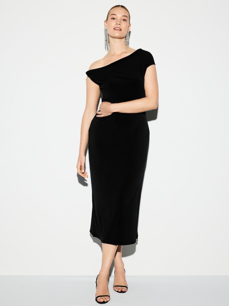 The Occasion by Old Navy One-Shoulder Midi Dress